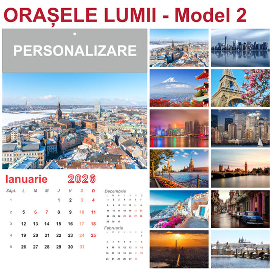 Calendar de Perete - tematica Orasele Lumii