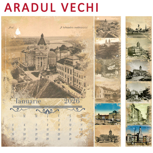 Calendar de perete Orase vechi din Romania 2026