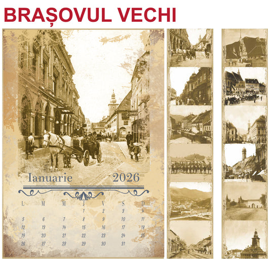 Calendar de perete Orase vechi din Romania 2026