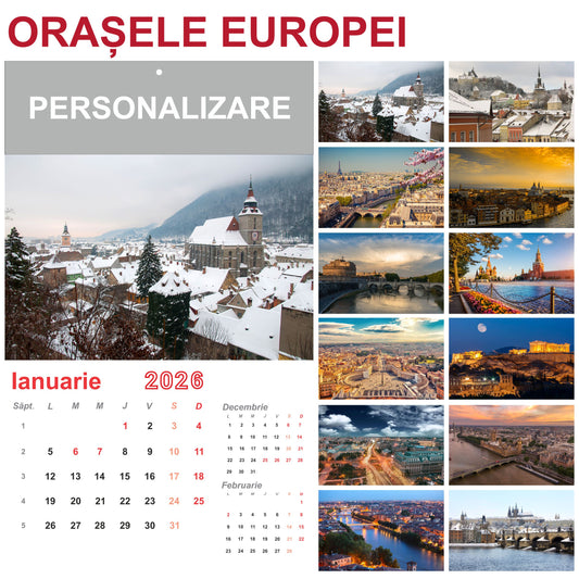 Calendar de Perete - tematica Orasele Europei