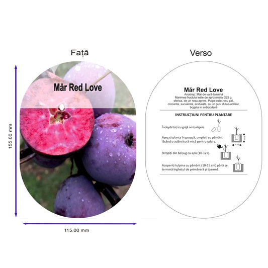 Etichete Ovale tip Poza pentru pomi fructiferi