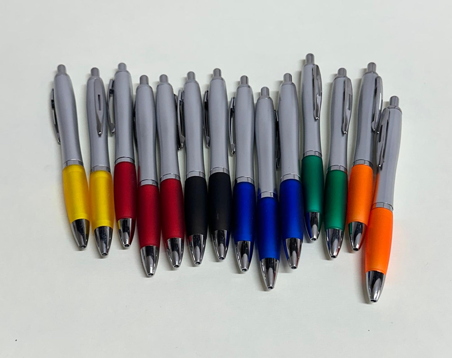 Pixuri Plastic + Metal personalizate - set de 100 buc