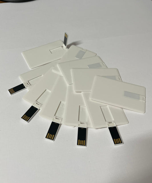 USB uri tip card personalizate - pachet 10 buc