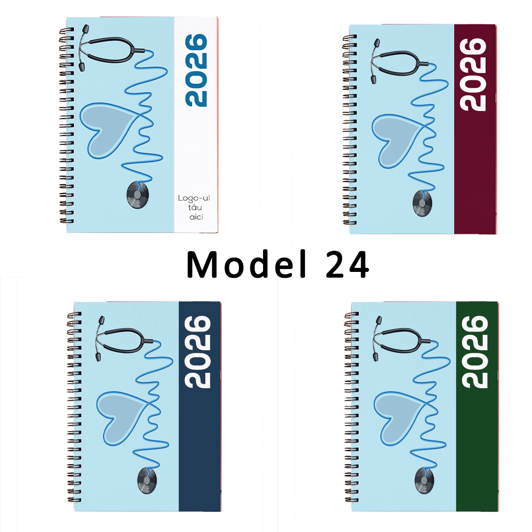 Agende cu spira - optional personalizate