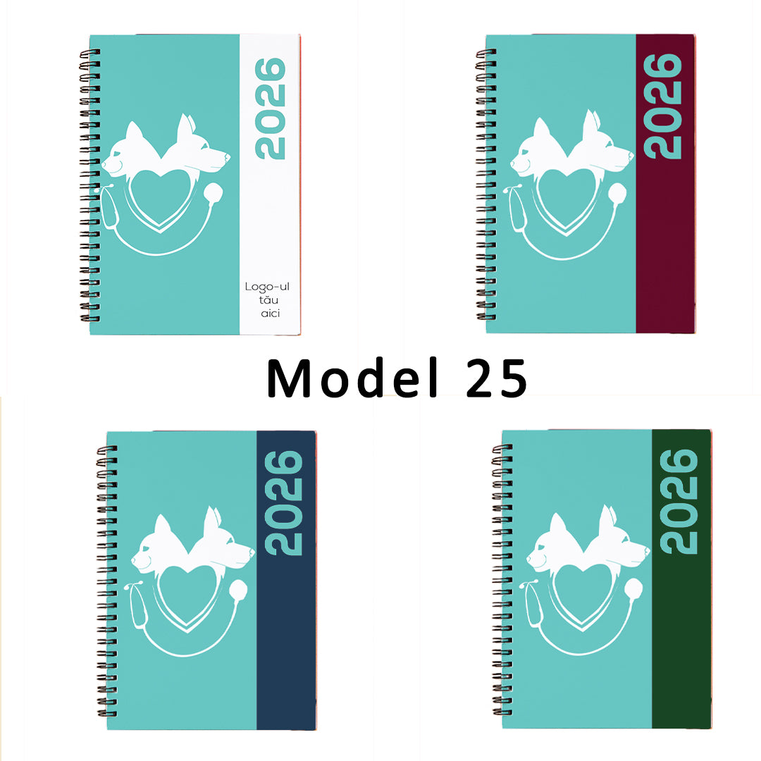 Agende cu spira - optional personalizate