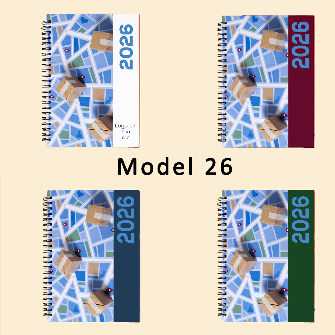 Agende cu spira - optional personalizate