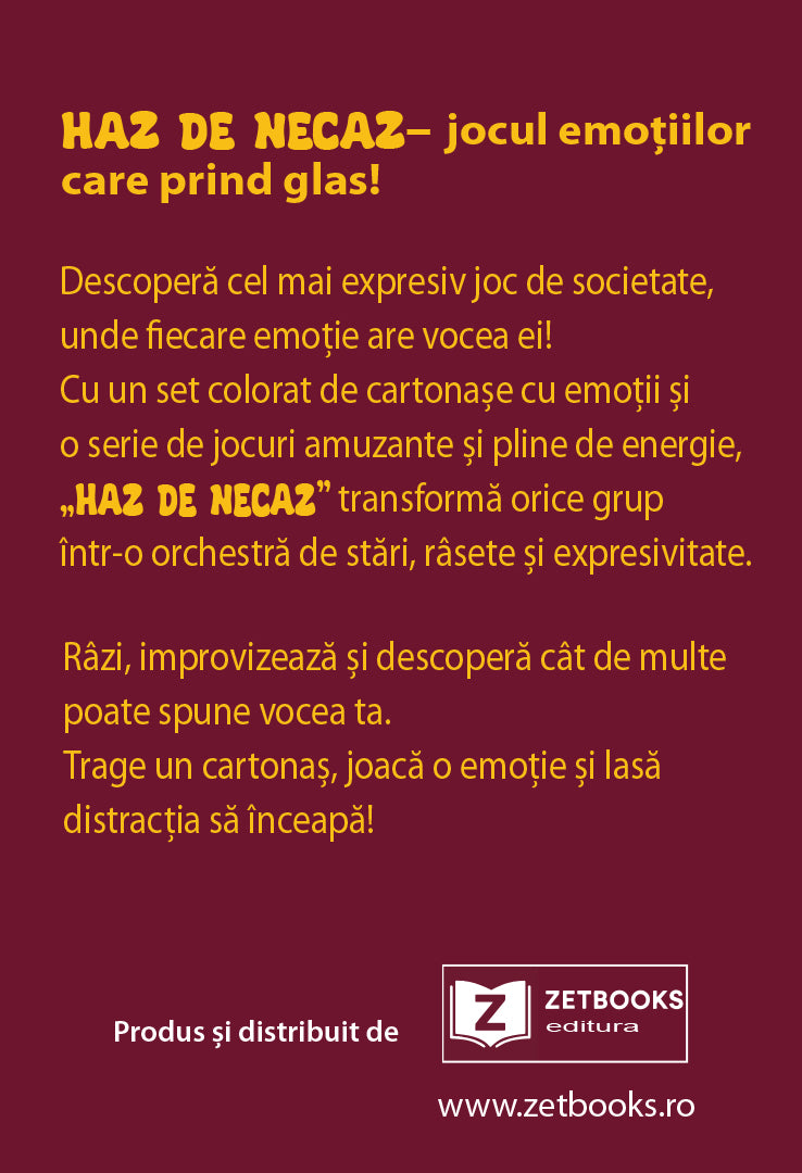 Haz de Necaz- jocul emoțiilor care prind glas